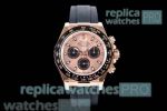 JH Factory Swiss Copy Rolex Daytona Rose Gold Chronograph Dial Watch